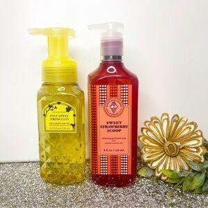 Bath & Body Works Hand Soap Strawberry Pineapple Summer Scents NWT